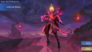 GETTING VALIR'S INFERNAL BLAZE NEW LEGENDARY SKIN - Mobile Legends