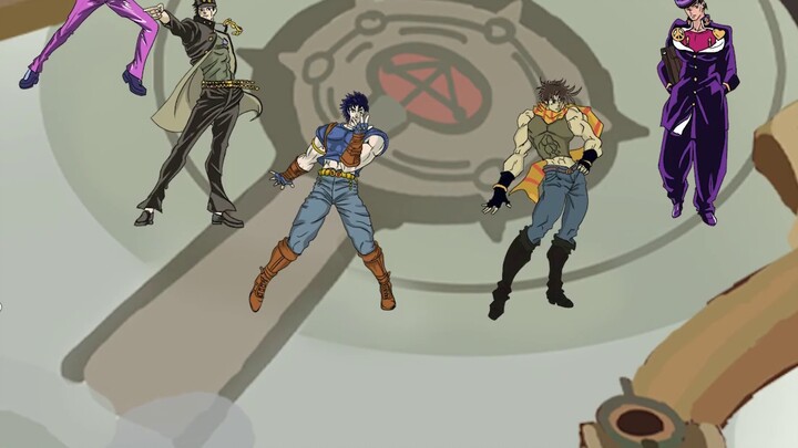 [Jojo's Wonderful Glory] An old hooligan with a gun actually beat the centenarian with two bad guys 