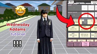 Wednesday Addams Tutorial | props I'd version in SAKURA SCHOOL SIMULATOR