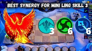 ITS RARE TO SEE MINI LING SKILL 3 | META COMBO FOR MINI LING SKILL 3 | MLBB MAGIC CHESS BEST SYNERGY