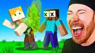 YOU LAUGH = DELETE MINECRAFT Challenge! (Funny Animations Try not to laugh)