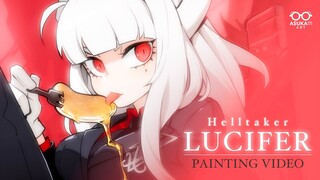 LUCIFER fanart from HELLTAKER | Painting Video