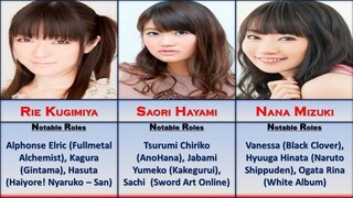 Top 15 Best Anime Voice Actress | Female Seiyu