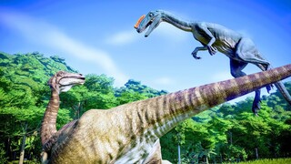 PROCERATOSAURUS Hunting In Slow Mo - Jurassic World Evolution