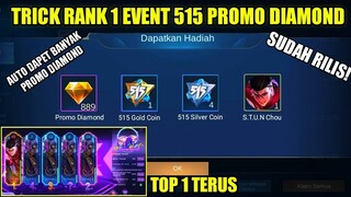 SUDAH RILIS!!! TRICK RANK 1 DI EVENT 515 CARNIVAL PARTY MOBILE LEGENDS 2021 , PROMO DIAMOND