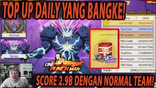 🔥🔥TOP UP DAILY PACKAGE & GAS LANGSUNG RANK 1 SERIOUS EVENT BOROS!! - ONE PUNCH MAN:The Strongest