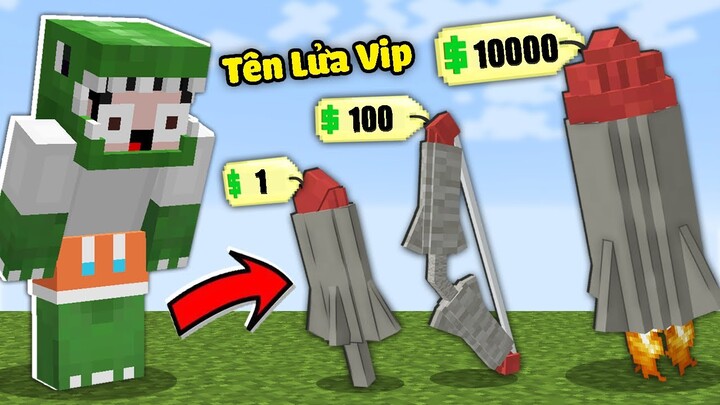 Minecraft Bedwars KHANGG Troll Noob Bằng Vũ Khí Tên Lửa Siêu Vip Và Cung Nổ Siêu Mạnh