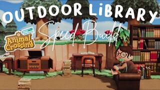 OUTDOOR LIBRARY: SPEED BUILD // ANIMAL CROSSING NEW HORIZONS