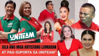 Mga ARTISTANG lumaban at pinandigan ang Pag suporta, kay Bong bong marcos at Sarah duterte