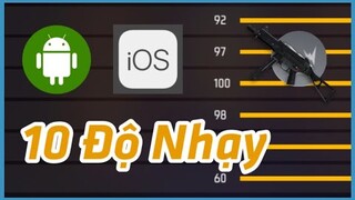 10 Bảng Độ Nhạy IOS  ANDROID Headshot Ob39