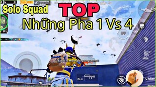 PUBG Mobile | SoLo Squad -highlight Những Pha 1 Vs 4 - Khi Chiến Thuật Kết Hợp Kỹ Năng | NhâmHNTV