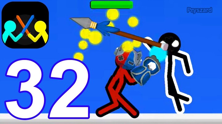 Supreme Duelist Stickman - Gameplay Walkthrough Part 32 New Update All Weapons & Skins (iOS, Android