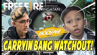 NGERJAIN BANG MALIK SAMPE MARAH + CARRYAN DIA YANG CUPU WKWKWK - FREE FIRE INDONESIA