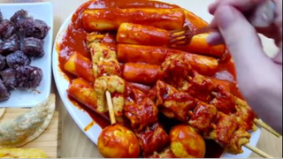 Tteokbokki cay MUKBANG #asmr #mukbang