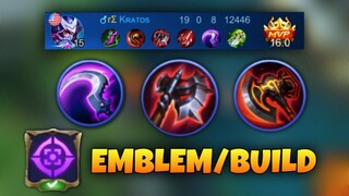 RYLLES HAYABUSA IS BACK! NEW BUILD AND EMBLEM | MOBILE LEGENDS