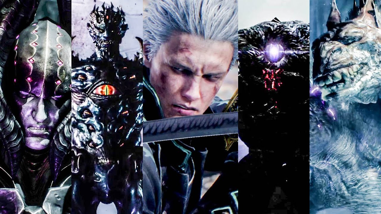 Devil May Cry 5/DMC5] White Hair V x Vergil Face Dante I Heart U -  BiliBili