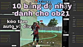 FreeFire | 10 Bảng Độ Nhạy Dành Cho  Ob21 - Kéo Tâm Dễ Headshot