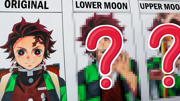 Tanjirou Original | Lower moon | Upper moon - [ Kimetsu no yaiba ] | Anime Drawing