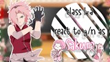 bnha class 1-a react to f! y/n as Sakura🌸