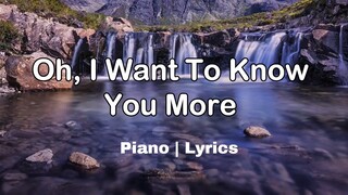 Lord, I want to know You More Piano Accompaniment