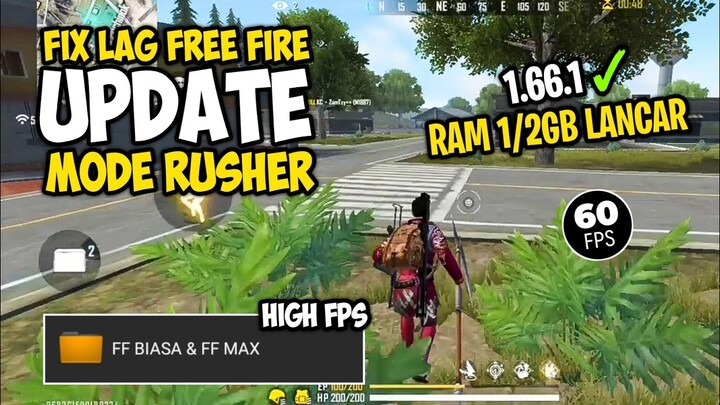 FIX LAG FREE FIRE BARBAR 1.66.1 | CONFIG ANTI PATAH PATAH RAM 2GB FF | CONFIG FF NO LAG TERBARU
