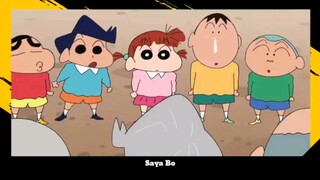 Crayon Shinchan - Kami Bertemu Dengan Kakek yang Menarik (Sub Indo)