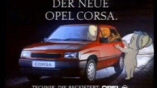 Retro car ads 1987 Tom Jerry starring OPEL corsa