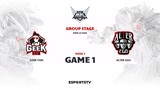 Alter Ego vs Geek Fam GAME 1 MPL ID S13 | AE VS GEEK