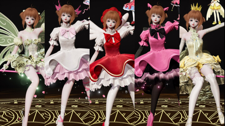 Sakura's wardrobe is all of Tomoyo's love!