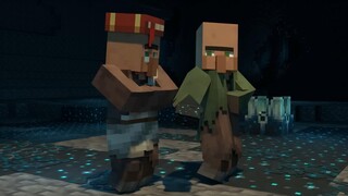 กลุ่มผู้ต่อต้าน ปะทะ ชาวบ้านและผู้ปล้นสะดม (ภาพยนตร์แอนิเมชั่น Minecraft)