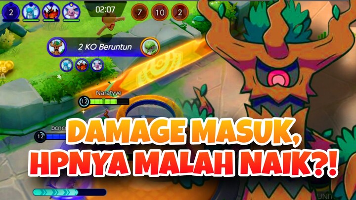 DAMAGE MASUK, HP TREVANANT MALAH NAIK! - Pokemon Unite Moments