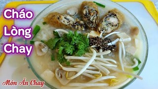 Cách Nấu CHÁO LÒNG CHAY Thơm Ngon Rất Đơn Giản/ Món Chay Ngon Bà Mẹ Quê.