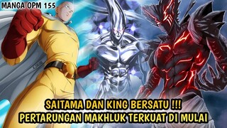 SAITAMA BERAKSI! PERTARUNGAN MAKHLUK TERKUAT DAN TERCEPAT DI MULAI | MANGA OPM 155