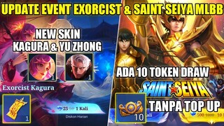 UPDATE EVENT URBAN EXORCIST & SAINT SEIYA MLBB! NEW SKIN EXORCIST KAGURA & YU ZHONG - Mobile Legends