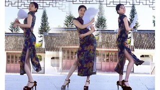 Original Chinese style choreography | 1.7-meter-long legs and a *-style cheongsam. D