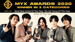 SB19 on MYX Awards 2020 - Wins 3 Awards and Go Up performance