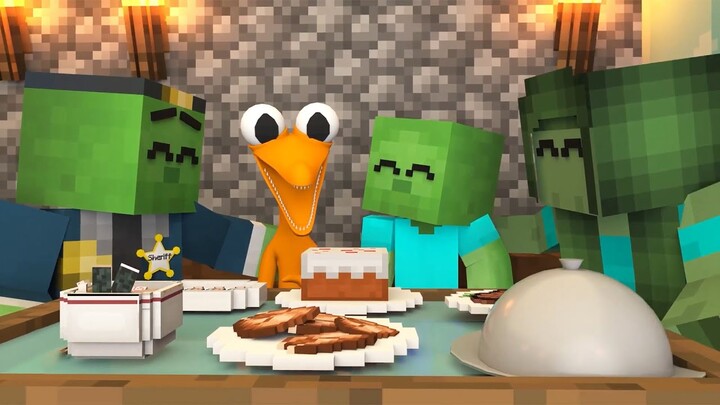 Monster School: Orange's New Family | Rainbow Friends x Minecraft Animation