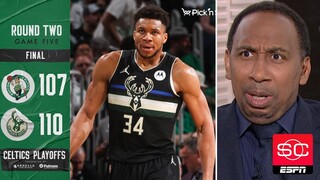 ESPN's Stephen A. "SHOCKED" Bucks come back late to stun Celtics 110-107, take 3-2 series lead