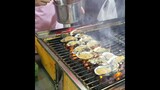 Hàu nướng mỡ hành Quảng Châu- Ẩm thực đường phố Trung Quốc