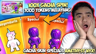 GACHA SKIN SPECIAL BARU AMETHYS NYX UPDATE 0.42! HABIS 500RB & 7000 TOKENS! GILAAK! - Stumble Guys