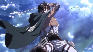 60 frame [ Attack on Titan ] Komandan memotong monyet! Levi VS Raksasa Binatang