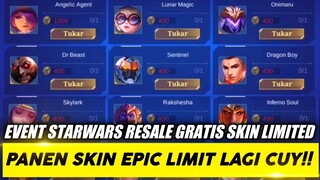 MLBB X STARWARS KEMBALI RILIS !! BISA PANEN BANYAK SKIN EPIC LIMITED LAGI | STARWARS MLBB 2023