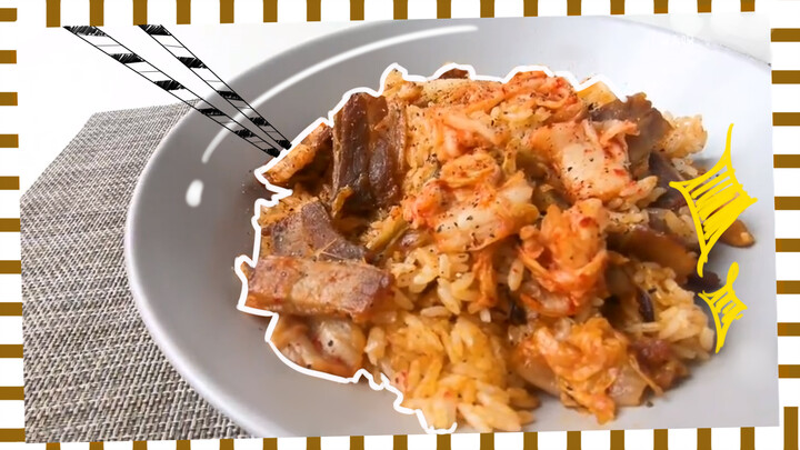 [อาหาร] ข้าวผัดกิมจิหมูสามชั้นสไตล์เกาหลีแท้ อร่อยและง่ายสุด ๆ