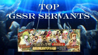 Fate Grand Order | New Year’s 2019 – Top GSSR Servants