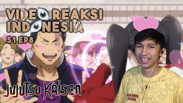 FUSHIGURO & NOBARA DI-BULLY!!! - JuJutsu Kaisen Reaction Indonesia | Season 1 Episode 8