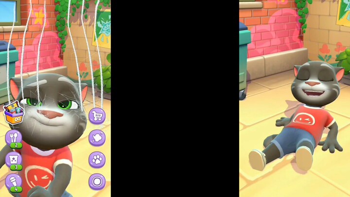 Talking Tom Cat Battle! VS Reverse Talking Tom Cat