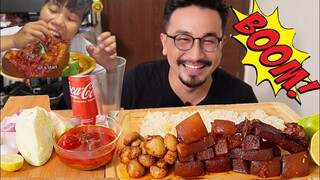 SPICY 🥵 SMORK PORK CURRY EATING CHALLENGE || PUNISHMENT ACCEPTED @MeiteiMukbang || EATING SHOW