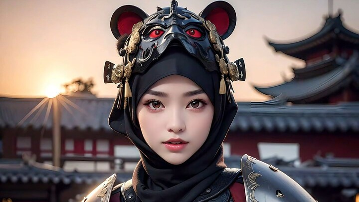 AI Hijab Lookbook - Samurai Armor CH 3