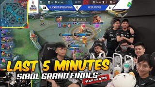 THE LAST 5 MINUTES OF SIBOL 2022 GRAND FINALS