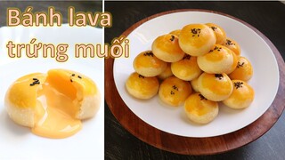 Bánh lava trứng muối tan chảy kiểu Thái Lan